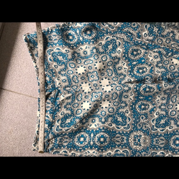 Anthropologie Feather & Bone Paisley Crop Pants 8 - Picture 8 of 9